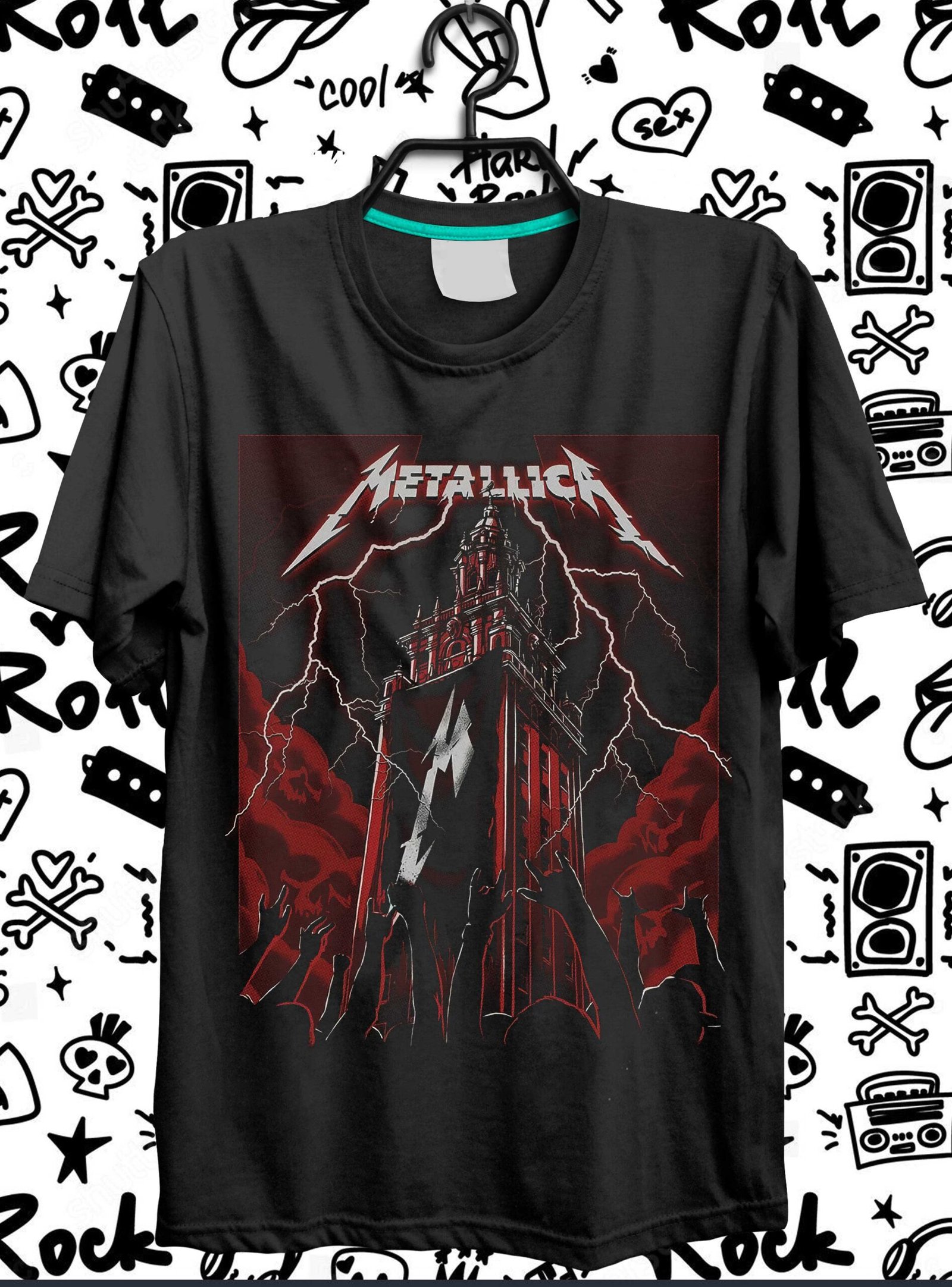 camiseta negra de bandas de rock sublimada tu estilo, tu leyenda camiseta negra de bandas de rock sublimada tu estilo, tu leyenda