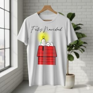 Camiseta Snoopy Navideño - ¡Ilumina la Navidad! 🌟🎄